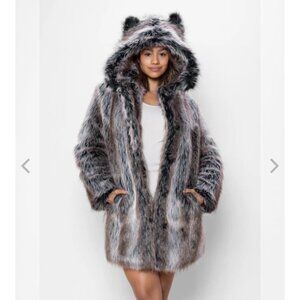 Grey Wolf Spirit Hood